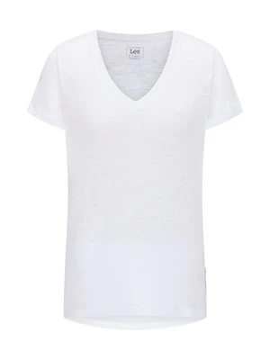 T-shirt basic Lee biały