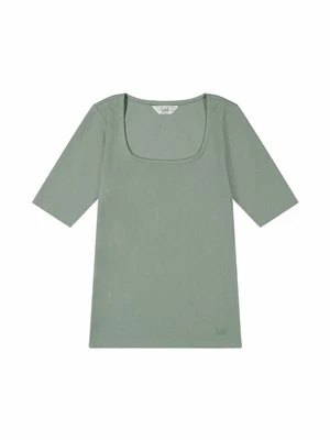 T-shirt basic Lee ciemnozielony