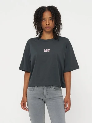 T-shirt basic Lee czarny