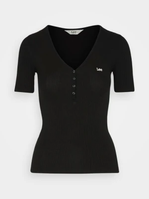 T-shirt basic Lee czarny