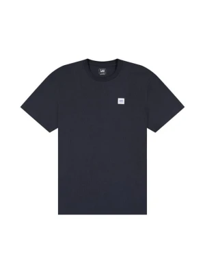 T-shirt basic Lee granatowy