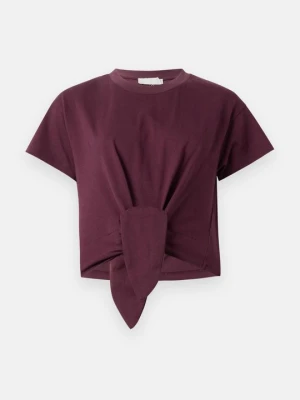 T-shirt basic LeGer bordowy