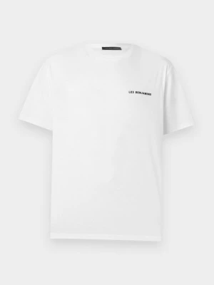 T-shirt basic Les Benjamins biały
