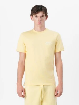 T-shirt basic Les Deux jasnożółty