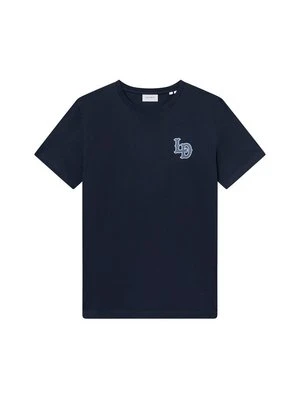 T-shirt basic Les Deux granatowy