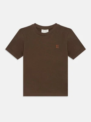 T-shirt basic Les Deux brązowy