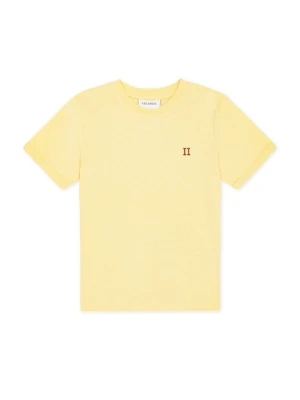 T-shirt basic Les Deux jasnożółty