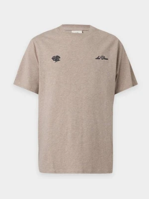 T-shirt basic Les Deux piaskowy