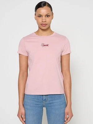 T-shirt basic Levi's jasnoróżowy