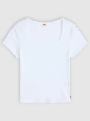 T-shirt basic Levi's biały