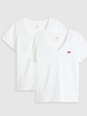 T-shirt basic Levi's biały