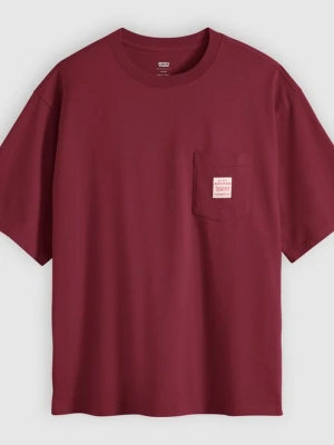 T-shirt basic Levi's bordowy