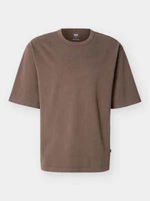 T-shirt basic Levi's brązowy