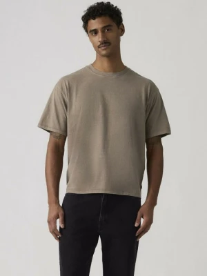 T-shirt basic Levi's brązowy