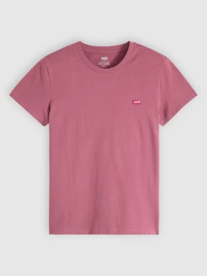 T-shirt basic Levi's ciemnoczerwony
