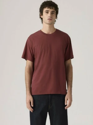 T-shirt basic Levi's czerwony melanż