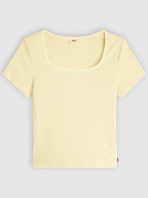 T-shirt basic Levi's jasnożółty