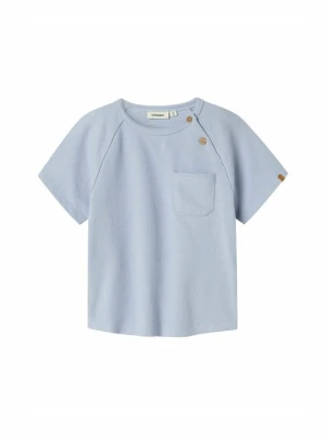 T-shirt basic Lil' Atelier niebieski