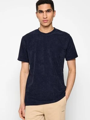 T-shirt basic lindbergh granatowy