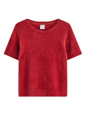 T-shirt basic Lindex ciemnoczerwony