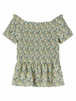 T-shirt basic LMTD jasnożółty