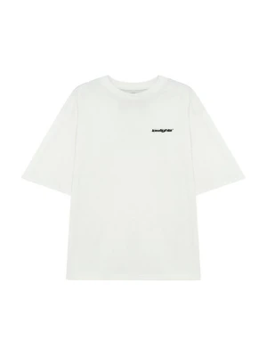 T-shirt basic Low Lights Studios mleczny