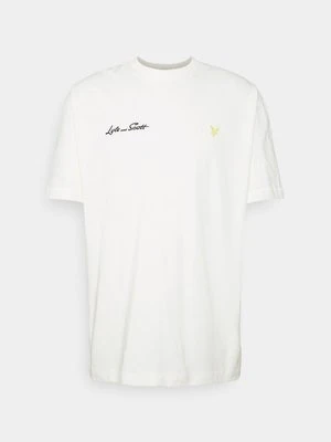 T-shirt basic Lyle & Scott mleczny