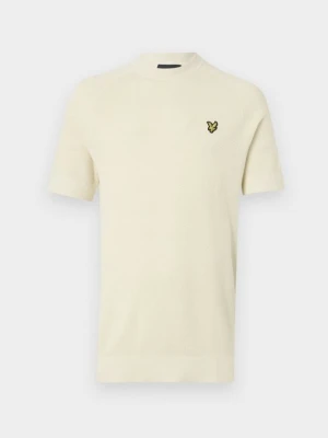 T-shirt basic Lyle & Scott beżowy