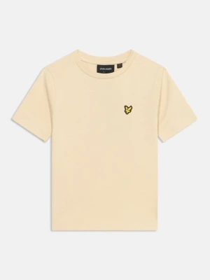 T-shirt basic Lyle & Scott beżowy