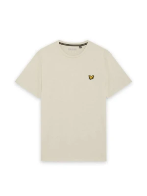 T-shirt basic Lyle & Scott beżowy