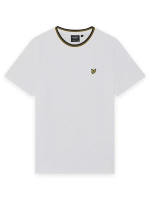 T-shirt basic Lyle & Scott biały