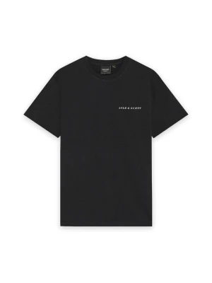 T-shirt basic Lyle & Scott czarny