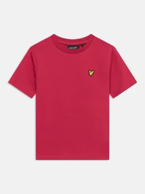 T-shirt basic Lyle & Scott czerwony