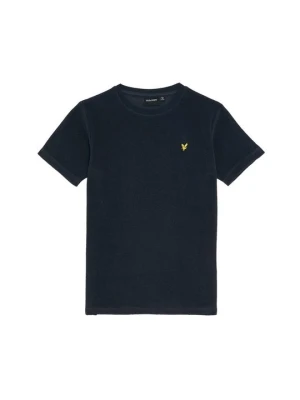 T-shirt basic Lyle & Scott granatowy