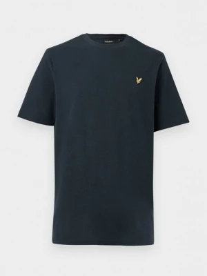 T-shirt basic Lyle & Scott granatowy