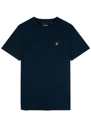 T-shirt basic Lyle & Scott granatowy