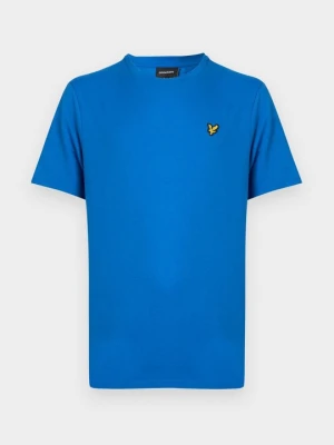 T-shirt basic Lyle & Scott niebieski