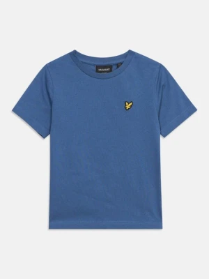 T-shirt basic Lyle & Scott niebieski