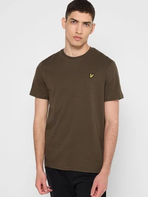 T-shirt basic Lyle & Scott oliwkowy