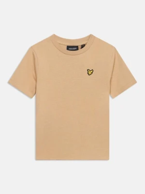 T-shirt basic Lyle & Scott piaskowy