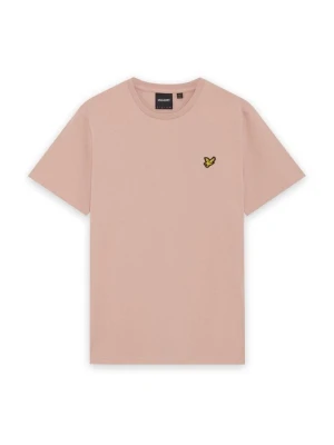 T-shirt basic Lyle & Scott różowy