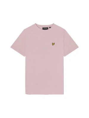 T-shirt basic Lyle & Scott różowy