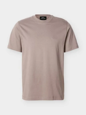 T-shirt basic Mads Nørgaard jasny brąz