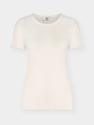 T-shirt basic Mads Nørgaard mleczny