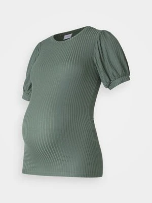 T-shirt basic Mamalicious zielony