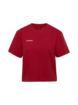 T-shirt basic Mammut czerwony