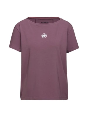 T-shirt basic Mammut fioletowy