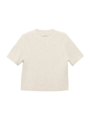 Zdjęcie produktu T-shirt basic Mango mleczny
