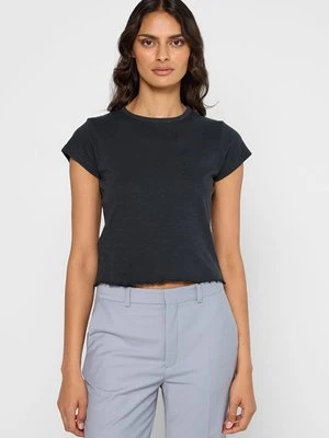 T-shirt basic Mango ciemnoszary