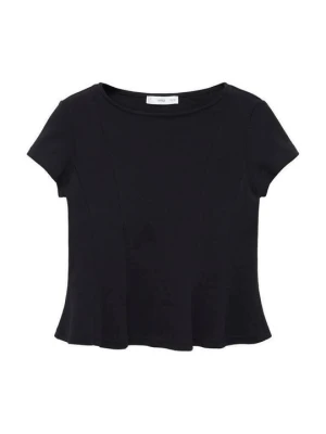 T-shirt basic Mango czarny